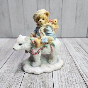 Vintage Cherished Teddies Eric Bear Tidings Of Joy Figurine 1994 #622796